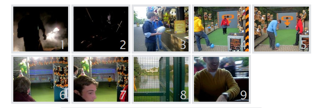 Vimeo thumbnail grid